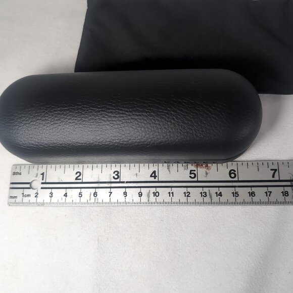 Oakley Black Glasses Sunglasses Case ONLY HDO Faux Leather Hardshell Bag Cloth - Picture 12 of 16